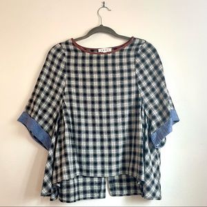 THML Piper and Scoot Plaid Top